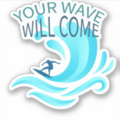 IHRE WAVE wird Surfing Surfer Slogan Sprichwort Aufkleber (Vorderseite)