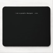 Ihre Website Adresse Einfach Schwarz & Weiß modern Mousepad (Vorne)