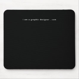 Ihre Website Adresse Einfach Schwarz & Weiß modern Mousepad