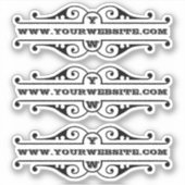 Ihre Website Aufkleber (Vorderseite)