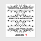 Ihre Website Aufkleber (Blatt)