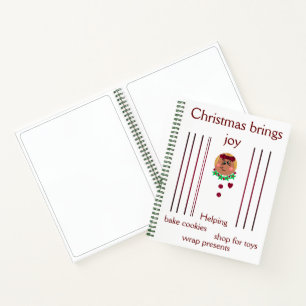 "Ihre Weihnachts-Sketch-Keepsakes" SpiralNotebook Notizblock