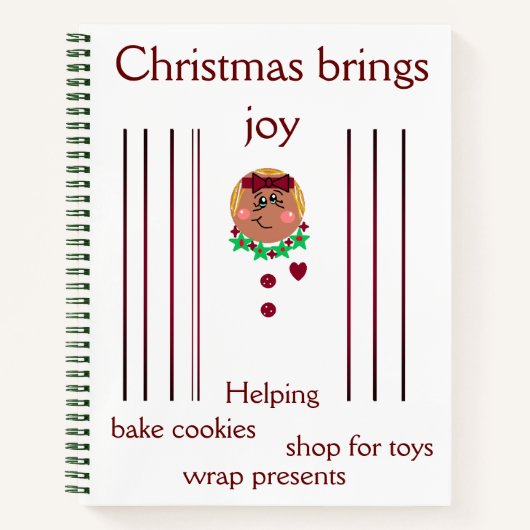 "Ihre Weihnachts-Sketch-Keepsakes" SpiralNotebook Notizblock (Vorderseite)