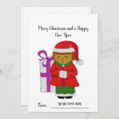 Ihre Weihnachtskarte Feiertagskarte (Vorne/Hinten)