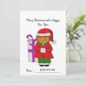 Ihre Weihnachtskarte Feiertagskarte (Stehend Vorderseite)