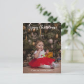 Ihre Weihnachtspostkarte | Ihr Foto Postkarte (Stehend Vorderseite)