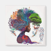 Ihre Weisheit Glitzer & Gold Magnet (Vorne)