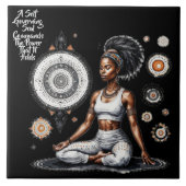 Ihre Weisheit selbst regiert Keramik Tile Fliese (Vorderseite)