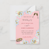 Ihre weiße Lilien rosa Einladung zur Hochzeit (Vorderseite)