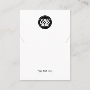 Ihre weiße Netzwerkkarte für Ihr Firmenlogo Visitenkarte