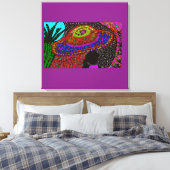 Ihre Welt Leinwanddruck (Insitu (Schlafzimmer))
