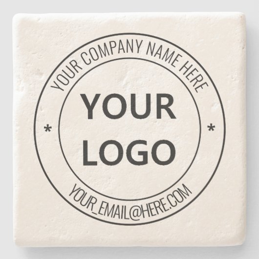 Ihre Werbeaktion für Ihr Firmenlogo Personalisiert Steinuntersetzer (Vorderseite)