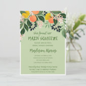 Ihre wichtigste Squeeze Bridal Dusche Einladung ge (Stehend Vorderseite)