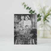 Ihre Wiedersehen für Vintage Fotos Einladungspostkarte (Stehend Vorderseite)