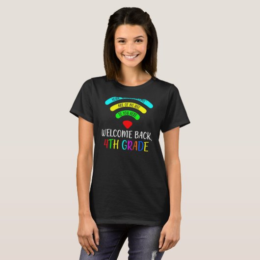 Ihre WiFi-Probleme sind für Sie in 4. Klasse nutzl T-Shirt (Vorne ganz)
