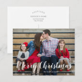 Ihre Wintergrusskarte Feiertagspostkarte (Vorne/Hinten)