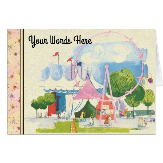 Ihre Worte auf Circus Wasserfarbe (Vorderseite (Horizontal))