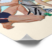 Ihre Worte auf diesem Planeten Beach Poster (Ecke)