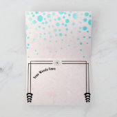 Ihre Worte auf Science Fiction Gruß Karte (Innenseite)