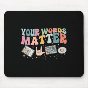 Ihre Worte Problem Speech Therapie Sprache Patholo Mousepad