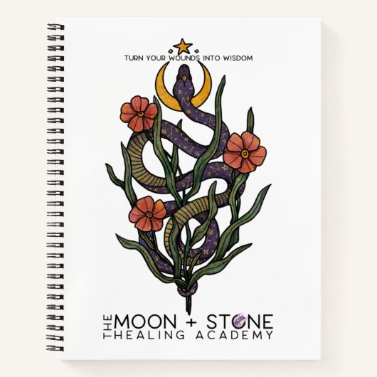 Ihre Wunden in ein WeisheitsNotebook verwandeln Notizblock (Vorderseite)