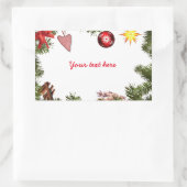 Ihre Wünsche Rechteckiger Aufkleber (Tasche)