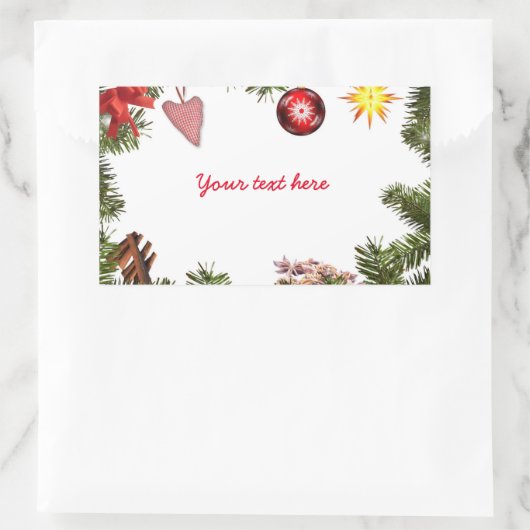 Ihre Wünsche Rechteckiger Aufkleber (Tasche)