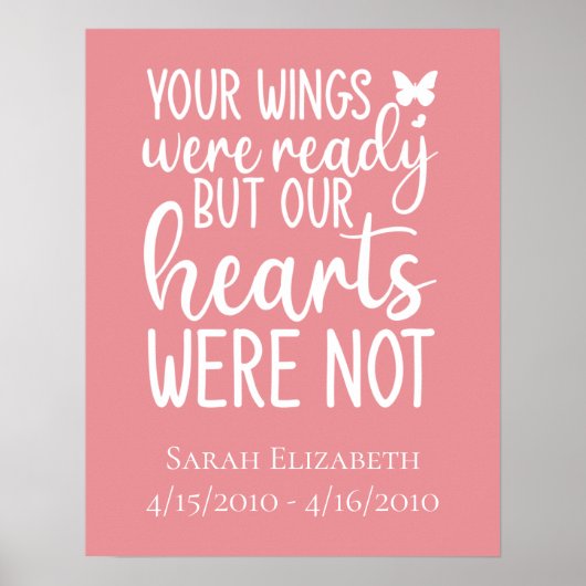 Ihre Wünsche waren bereit, aber unsere Herzen ware Poster (Vorne)