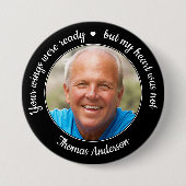 Ihre Wünsche waren fertig für das moderne Foto Mem Button (Vorderseite)