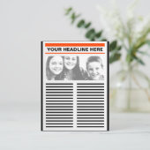 Ihre Zeitung Postkarte (Stehend Vorderseite)