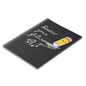 Ihre Zukunft gezeichnet - Niedliches Motivierend B Notizblock (Linke Seite)