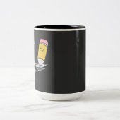 Ihre Zukunft gezeichnet - Niedliches Motivierend B Zweifarbige Tasse (Mittel)