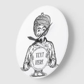 Ihre Zukunft "Text anpassen" Große Wanduhr (Winkel)