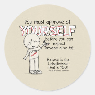 Ihre Zustimmung Runder Aufkleber