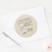 Ihre Zustimmung Runder Aufkleber (Umschlag)