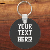 Ihren eigenen benutzerdefinierten Text Personalisi Schlüsselanhänger (Vorderseite)