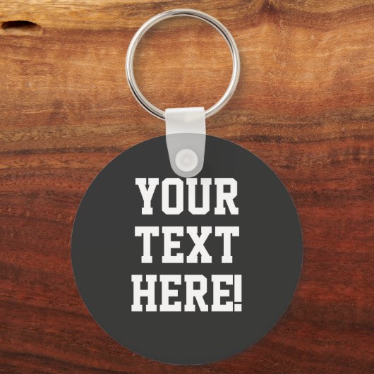 Ihren eigenen benutzerdefinierten Text Personalisi Schlüsselanhänger (Vorderseite)
