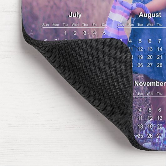 Ihren eigenen Foto 2025-Kalender hinzufügen | Mous Mousepad (Ecke)