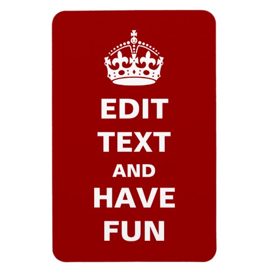 Ihren eigenen Text hinzufügen Magnet (Vertikal)