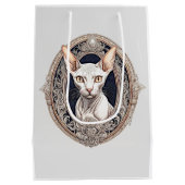 Ihren eigenen Text hinzufügen Mittlere Geschenktüte (Rückseite)