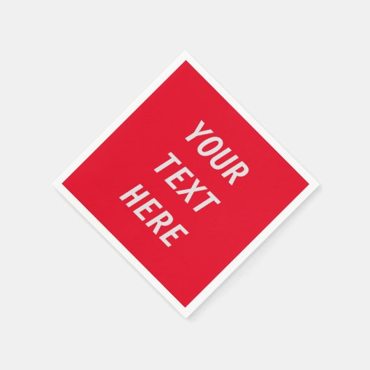 Ihren eigenen Text hinzufügen Serviette (Ecke)