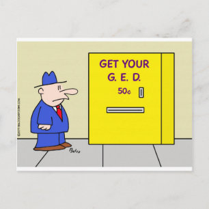 Ihren Geldautomaten abholen Postkarte