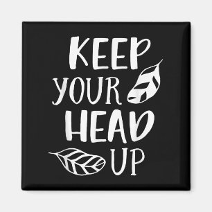 Ihren Kopf an der Motivierend Inspirationsstelle b Magnet