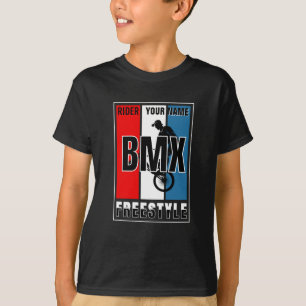 Ihren Namen BMX Freestyle Rider hinzufügen T-Shirt