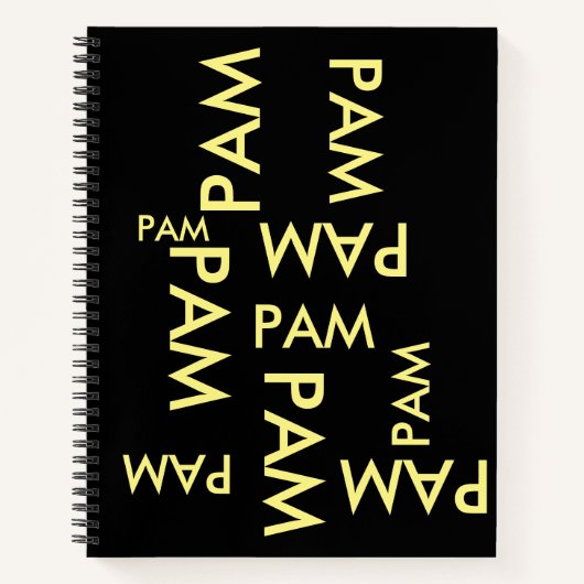 Ihren Namen hinzufügen Notizblock (Vorderseite)