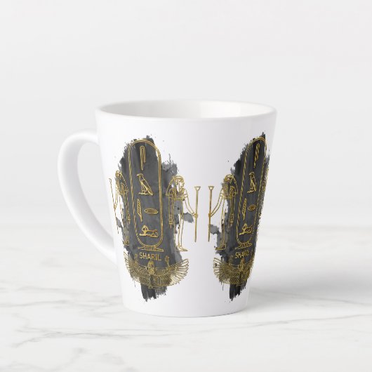 Ihren Namen im alten ägyptischen Hieroglyphiksym a Milchtasse (Linke Ecke)