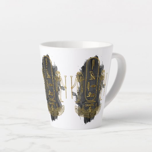 Ihren Namen im alten ägyptischen Hieroglyphiksym a Milchtasse (Rechte Ecke)