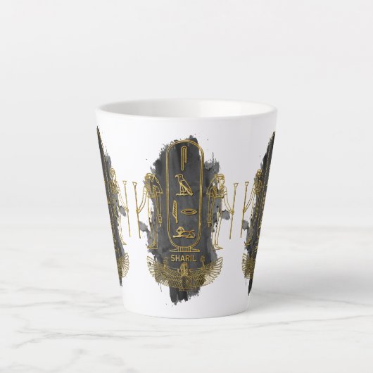 Ihren Namen im alten ägyptischen Hieroglyphiksym a Milchtasse (Vorderseite)