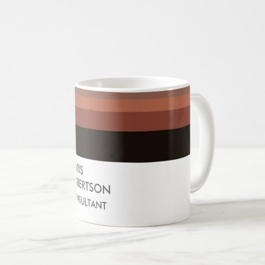 Ihren Namen Minimalistisch modern hinzufügen Kaffeetasse (VorderseiteRechts)