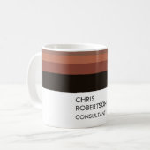 Ihren Namen Minimalistisch modern hinzufügen Kaffeetasse (Vorderseite Links)